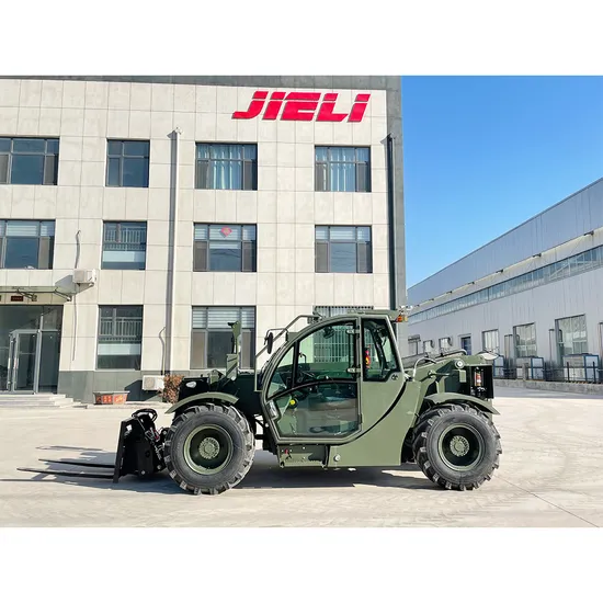 Euro EPA Engineering Machinery 7m 3t Garfo Hidráulico Balde Roda Pequeno Telehandler