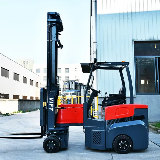 Efficient Narrow Aisle Working 2.5 Ton Electric Articulated Forklift 12.5m Lifting Height 