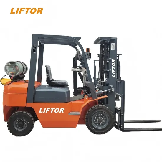 Nissan K21 K25 Guangqing Gqengine Empilhadeira a GLP Pneus Sólidos Mastro Triplex Estágio Deslocamento Lateral 3 Toneladas 5 Toneladas Empilhadeira a Gás Natural