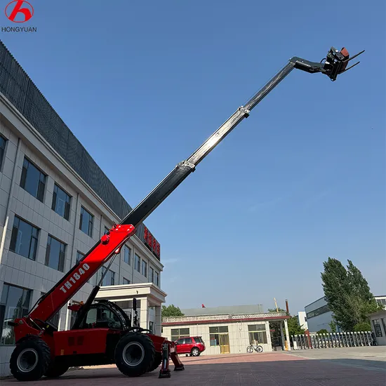 7m 14m 18m Lifting Height Telehandler 4 Ton Telescopic Forklift with Torque Outrigger 